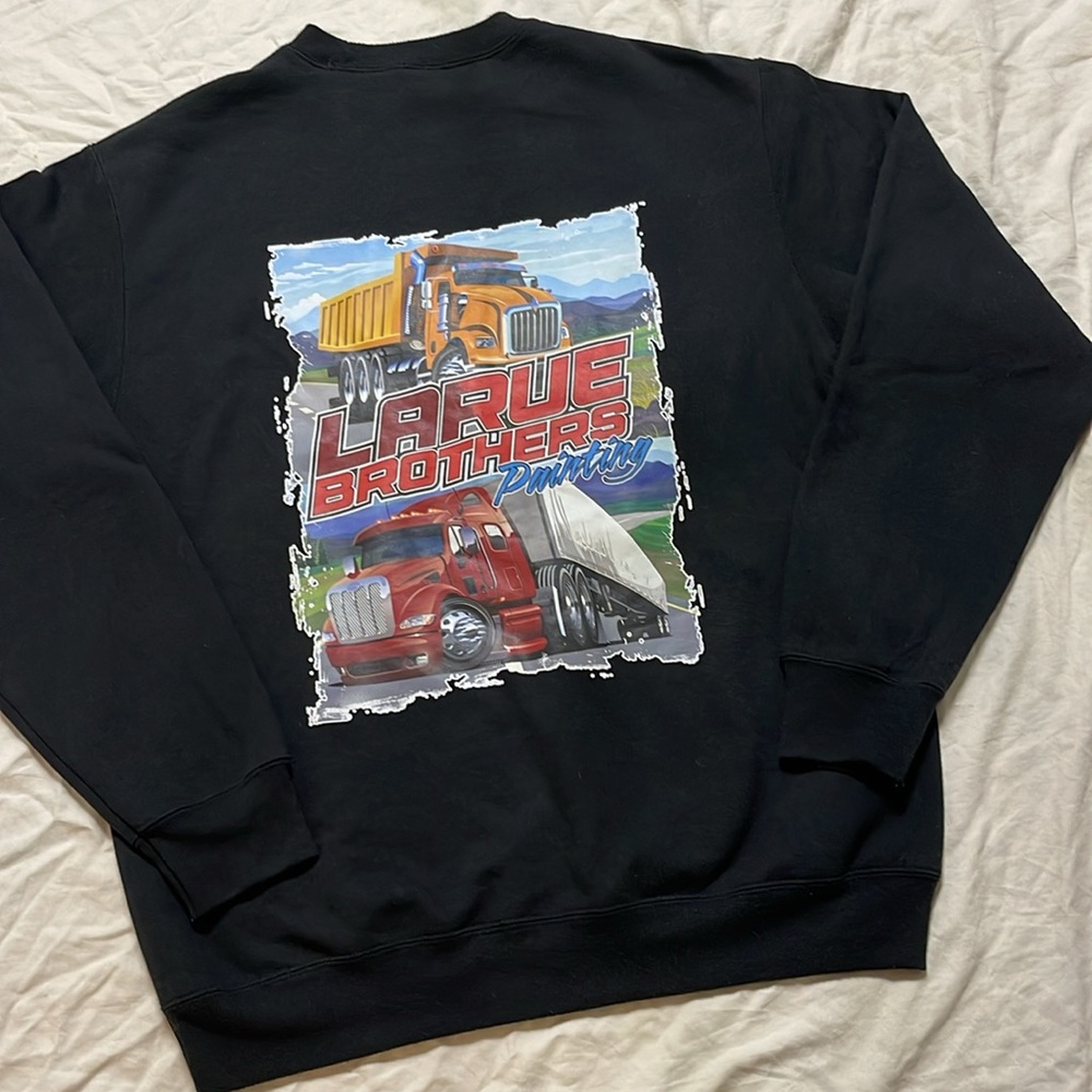 Larue Brothers Painting Truck Crewneck Pullover Sweatshirt